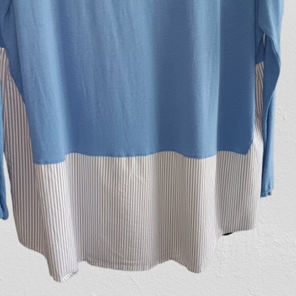 J Jill XL Blue Tunic Top - Picture 2 of 4